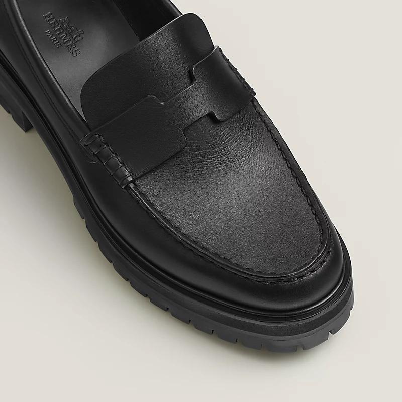 Giày Hermes Ivy Loafer Nữ Đen